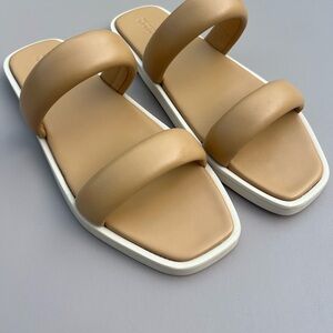 Women's Tan Slide Sandals